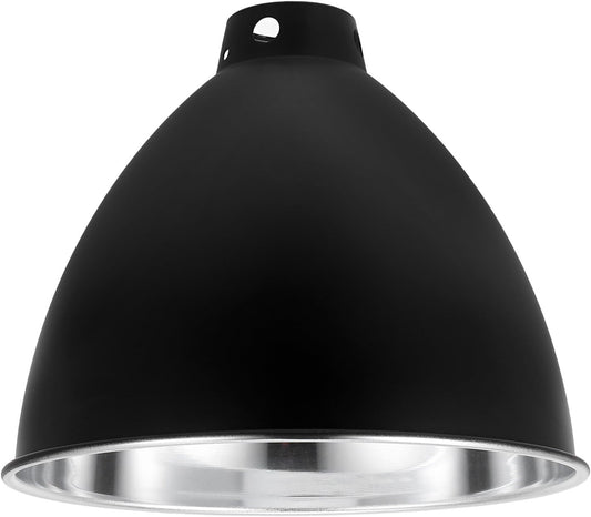 Reptile Box Lampshade Heating Lamp Reflector Cover Iron 8.5-Inch Deep Curved Dome for Terrarium Heat Lamp Protection in Reptile Tank Habitat