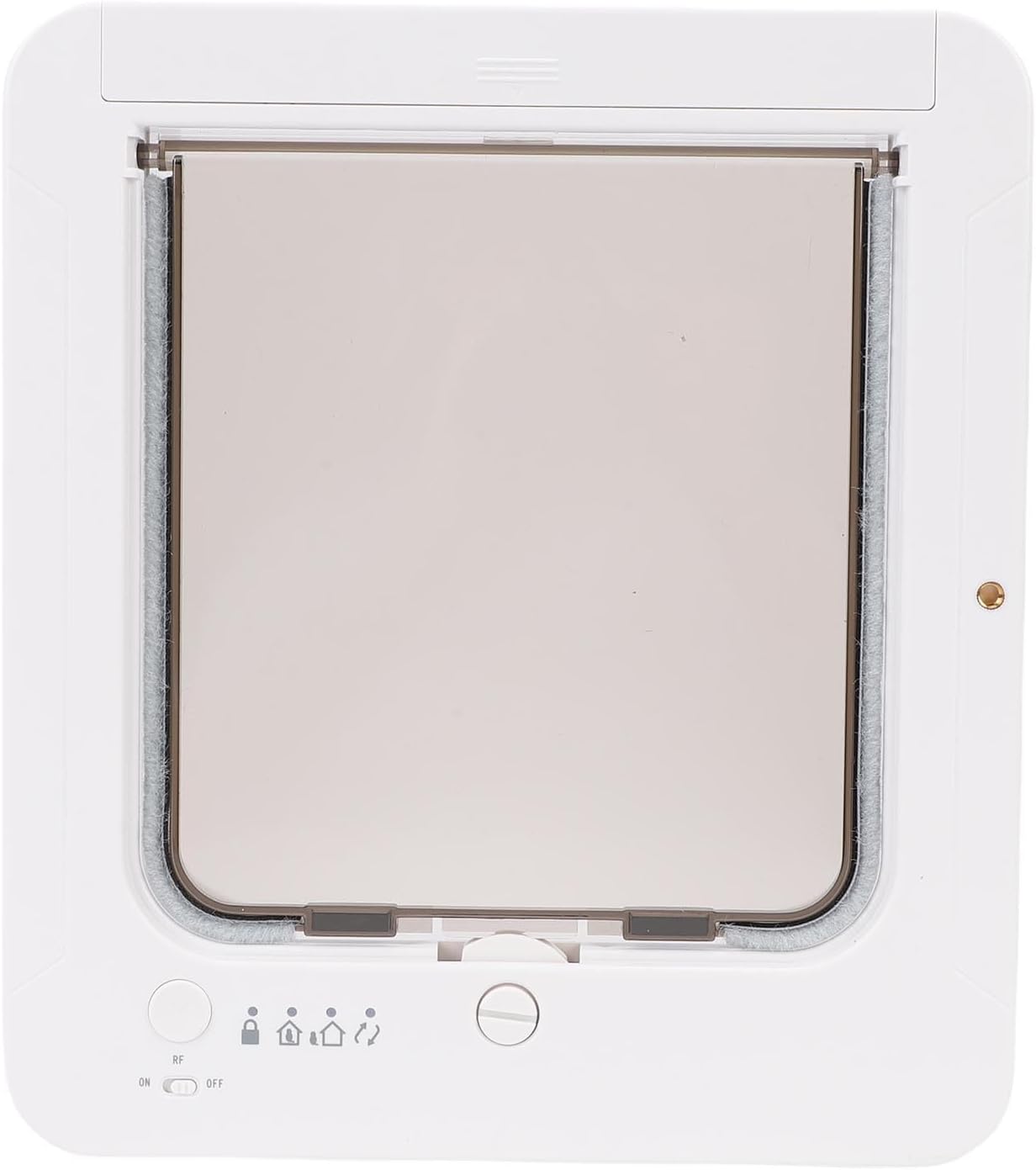 Smart Cat Door Automatic Sensing Tech with Seamless Pet Navigation, 2 Way Entry Exit Options, Easy to Install & Use,Easy Clean Plastic, Multiple Safety Guards for Home