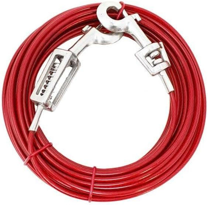 Boss Pet Large Dog Tie Out w Spring 20ft (Pack of 2)