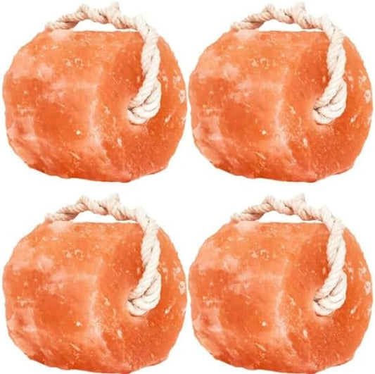 Himalayan Salt Licks for Horses and Livestock, Natural Pink Salt Blocks, Pack of 4