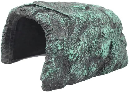 Decorative Rock Appearance Resin Reptile Hiding Cave Shelter – Natural Style Habitat Decor for Reptile Enclosures, Secure Hideout for Resting, Habitat Organization and Daily Environment Use