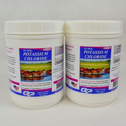 SU-PER Potassium Chloride Horse Electrolyte Supplement - Helps Maintain Normal Electrolyte Balance - 4 Pound, (2 Pack)