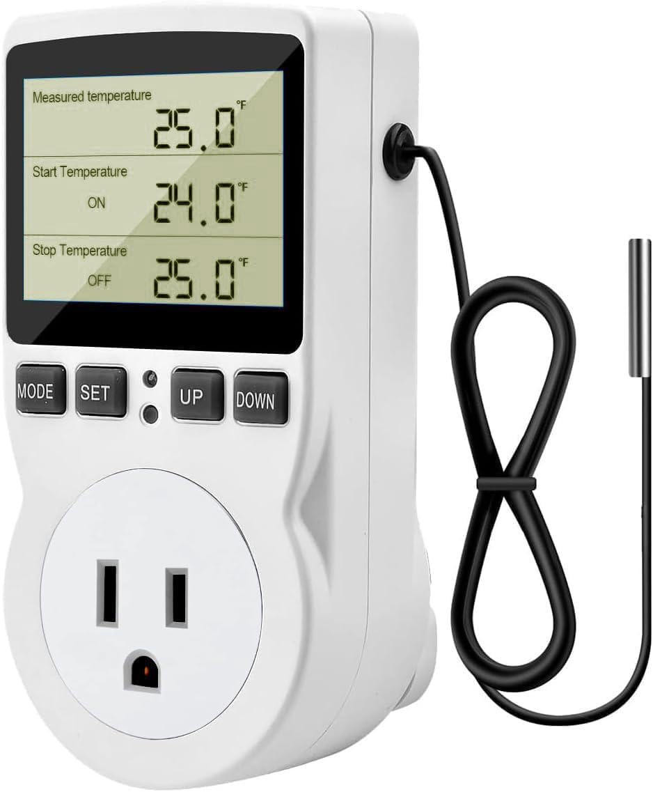 Diymore Fish Tank Temperature Sensor Aquarium Thermometer Controller Sensor Probe for Temperature Humidity Climate Detector for 2.4G WiFi Bluetooth Remote Monitoring Line 1.8M 0~210℉