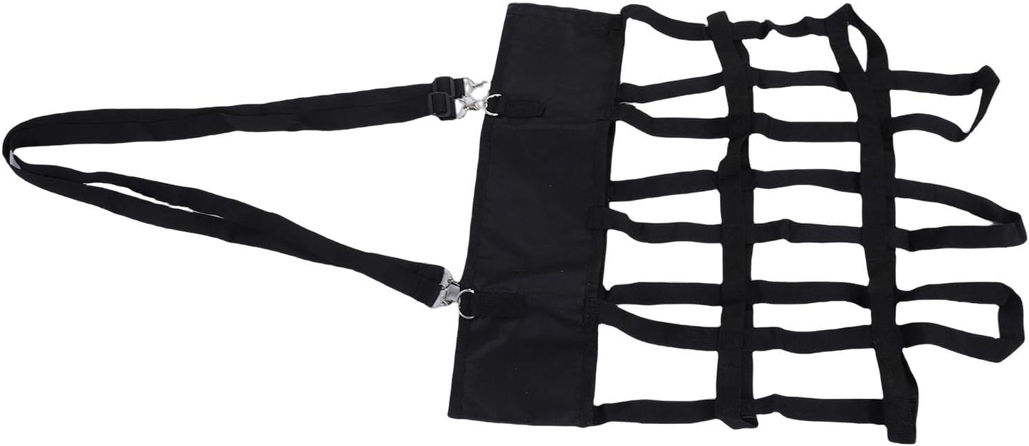 Pssopp Horse Stall Box Fan Holder, Stall & Muck Supplies Strength Safe Hanging Fan Bag for Horse Stable Riding Arenas Ranch Box Holder, Adjustable High Hanging Web