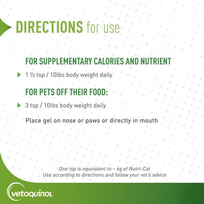 Vetoquinol Nutri-Cal 4.25 Oz - High Calorie Supplement for Cats and Dogs