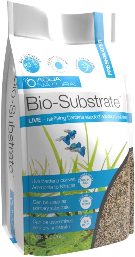 Aqua Natural Prairie Sand Bio-Substrate 5lb for Aquariums, Sand seeded with Start up bio-Active nitrifying Bacteria