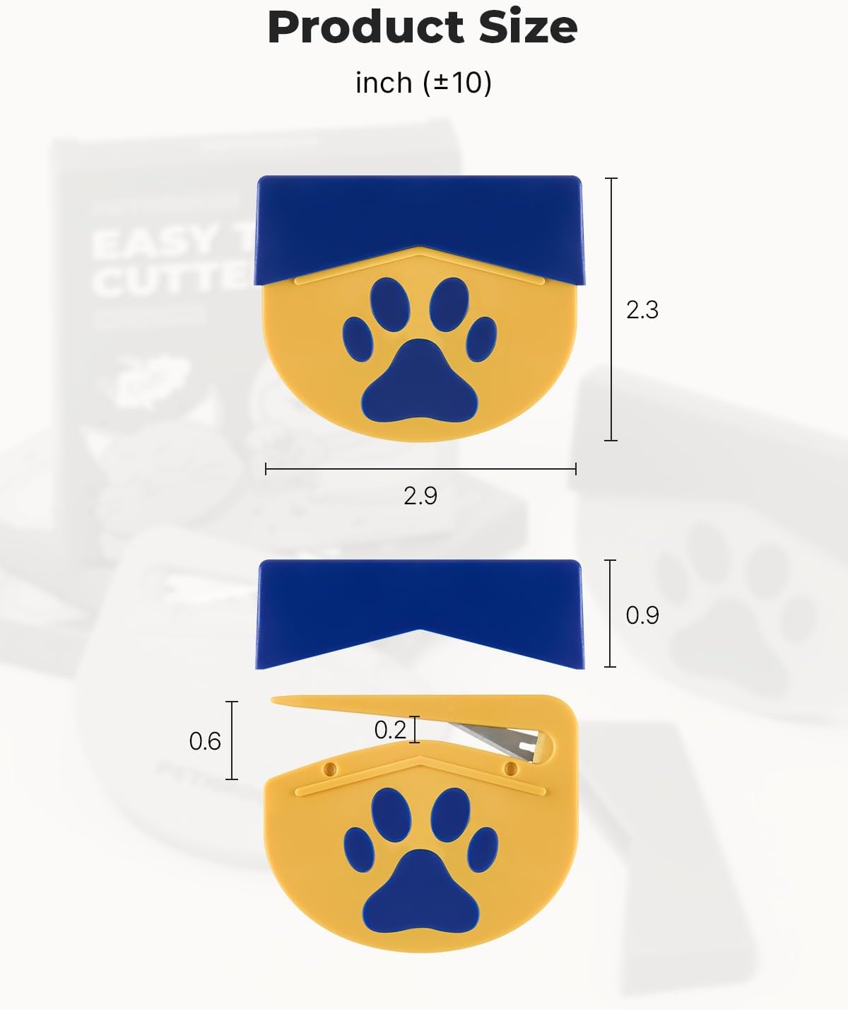 PETHROOM Easy Tangle Cutter for Dogs & Cats | Professional Dematting Tool with Steel Blade | Cat Matted Fur Remover | Safe & Gentle Pet Grooming Comb for Long & Medium Coats