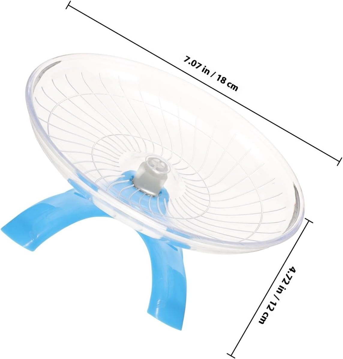 Silent Hamster Wheel Large Exercise Running with Blue Disc for Gerbils and Guinea Pigs Small Animal Supplies
