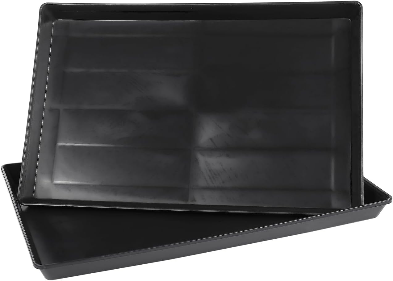 Garneck 2Pcs Plastic Dog Crate Tray Replacement - Durable Bottom Tray for Dog Kennels - Rabbit Cages and Small Pets 41x27cm Size Easy for Pet Training and Preventing