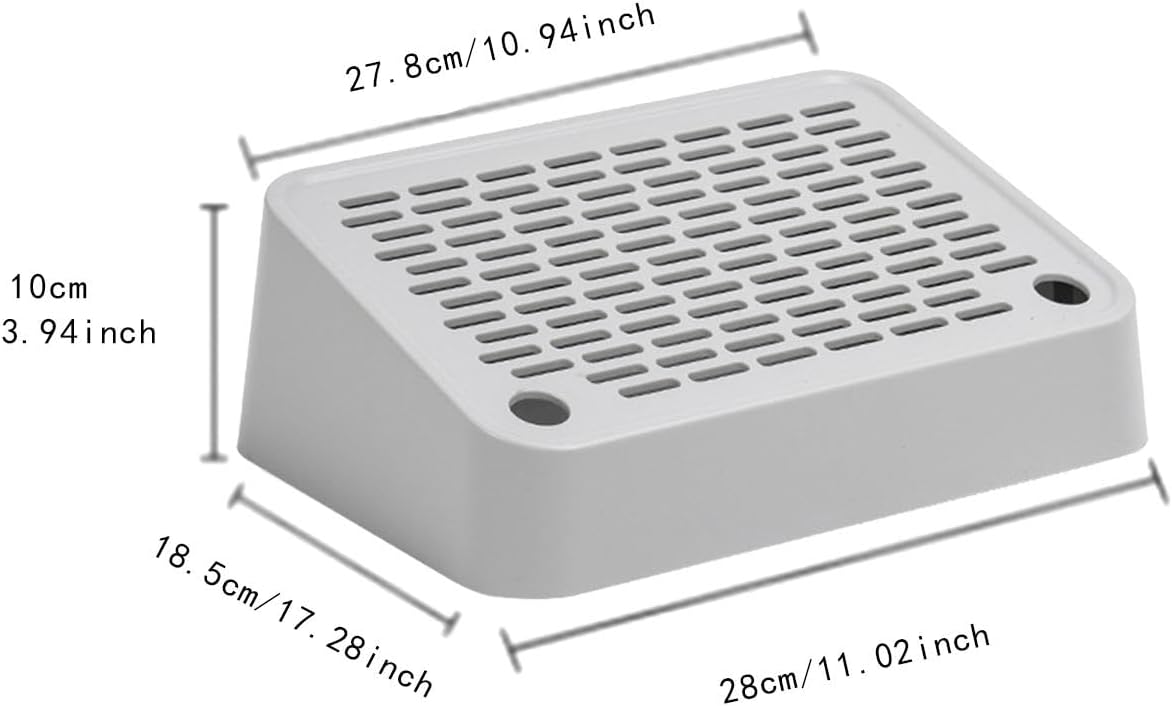 Footboard for Cats Litter Box Reusable Easy Cleaning Keep Room Tidy Compact Size for Home Indoor Litter Pan Pet Litter Box, Slope