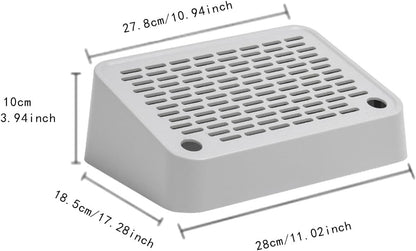 Footboard for Cats Litter Box Reusable Easy Cleaning Keep Room Tidy Compact Size for Home Indoor Litter Pan Pet Litter Box, Slope