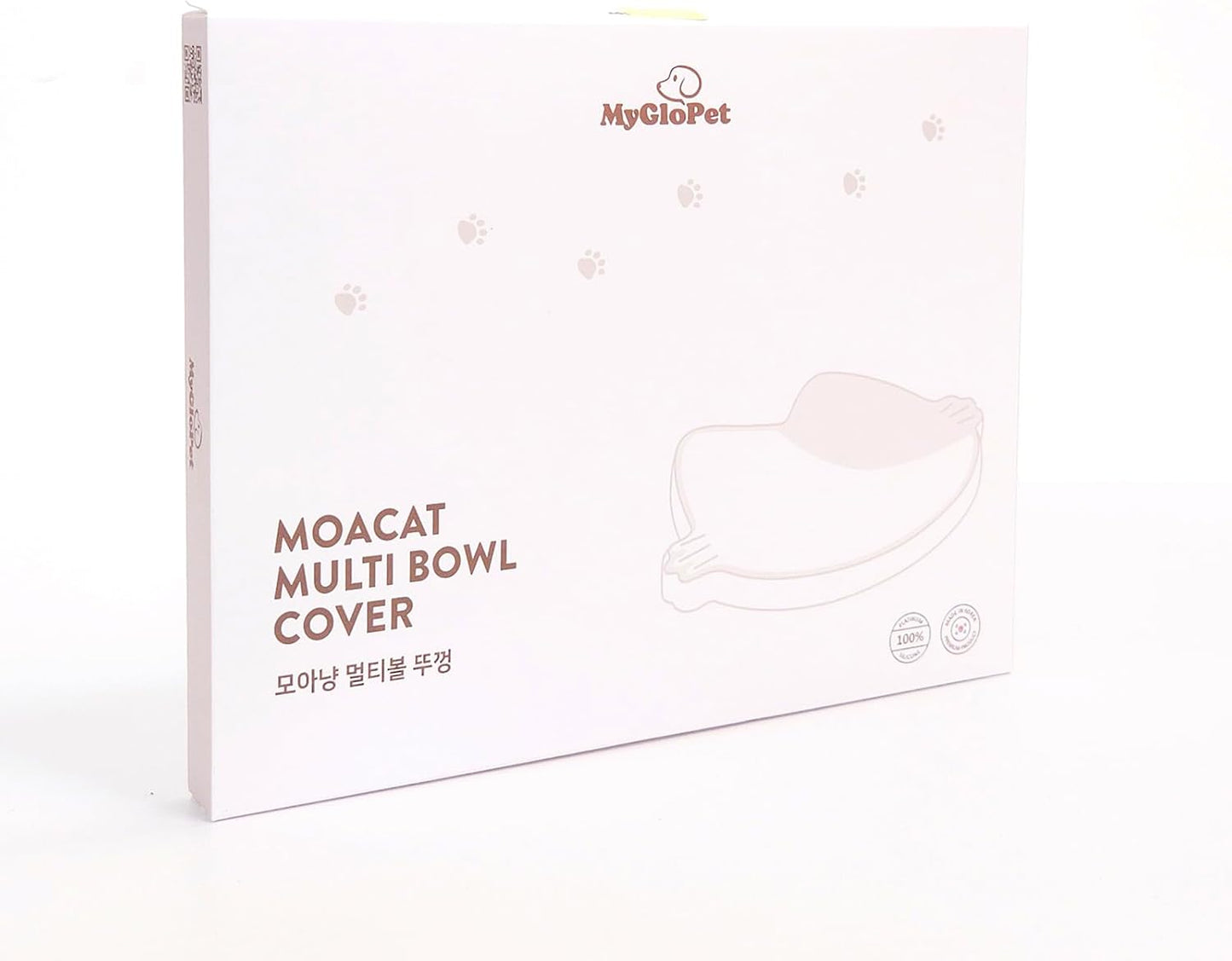 Platinum Silicone MoaCat Bowl Cover, Wellbeing Pet Bowl Premium Odorless BPA-Free Food-Grade Microwave Dishwasher Safe Sensitive Stomach Eco-Friendly Travel Bowl (Pink)