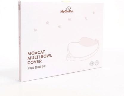 Platinum Silicone MoaCat Bowl Cover, Wellbeing Pet Bowl Premium Odorless BPA-Free Food-Grade Microwave Dishwasher Safe Sensitive Stomach Eco-Friendly Travel Bowl (Pink)