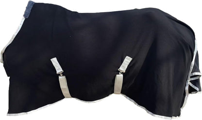 Polar Fleece Horse Blanket, Soft Horse Cooler,Multi-Function Horse Sheet (Black, US 72IN(EU 135CM))