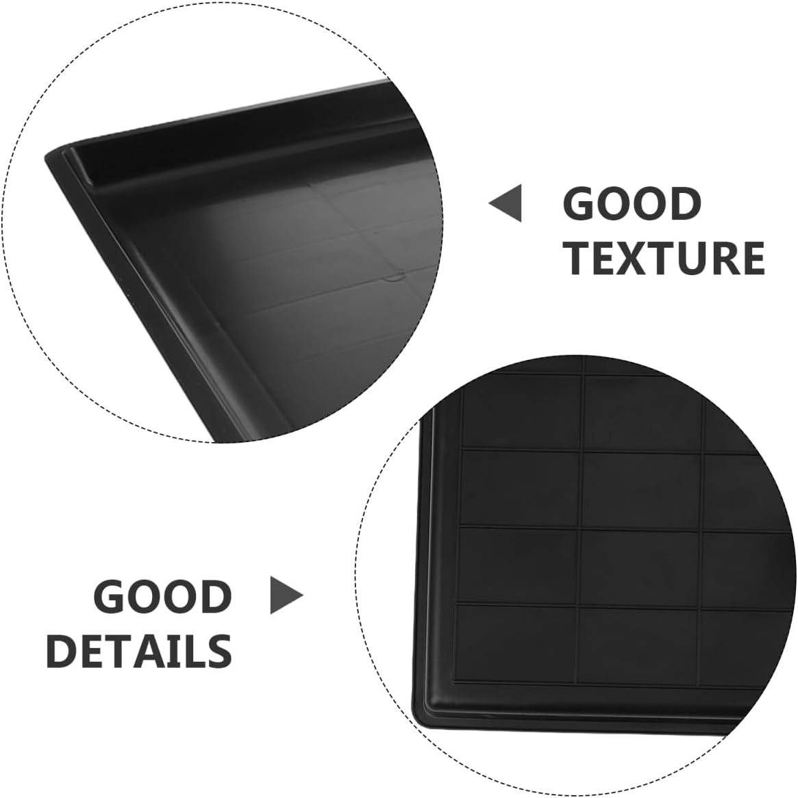 Replacement Dog Crate Pan Thick Plastic Cage Bottom Tray Leakproof Pet Tray for Bird Cage Rabbit Litter Box Indoor Waste Management 19.5X13.4 Inch