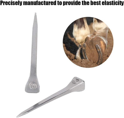 Horseshoe Nails, Stainless Steel Horseshoe Tools, Horse Tool Equipment Accessories for Horse Training Equestrian Sports