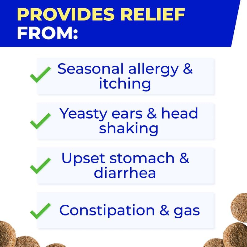 Probiotics for Dogs + Digestive Enzymes - Omega and Pumpkin - Gut Health and Immune Support -Relieves Diarrhea,Gas,Constipation- Made in USA - 120 Chews Pack of 1 Bacon