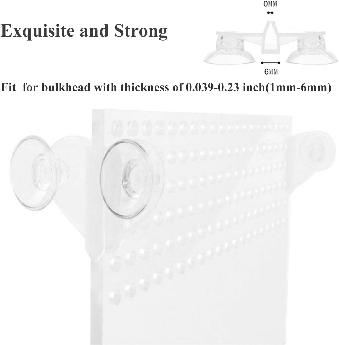 Aquarium Fish Tank Divider Suction Cup, 4 Pieces