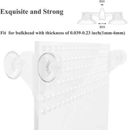 Aquarium Fish Tank Divider Suction Cup, 4 Pieces