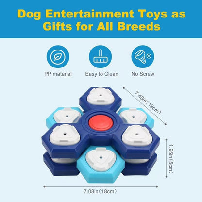 3-Level Interactive Slow Feeder Dog Bowl - Multi-Layer Puzzle Toy with Non-Slip Base, Mental Enrichment Feeder to Prevent Fast Eating, Anxiety & Bloat for Small Medium Large Dogs