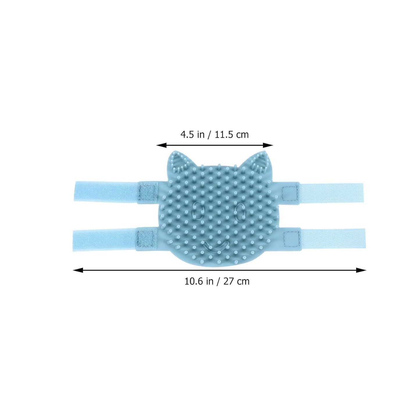 Silicone Cat Massage Comb and Grooming Brush Wall Corner Mounted Soft Pet Massage Tool for Cats Light Green Small Wet and Dry Use Hair Removal