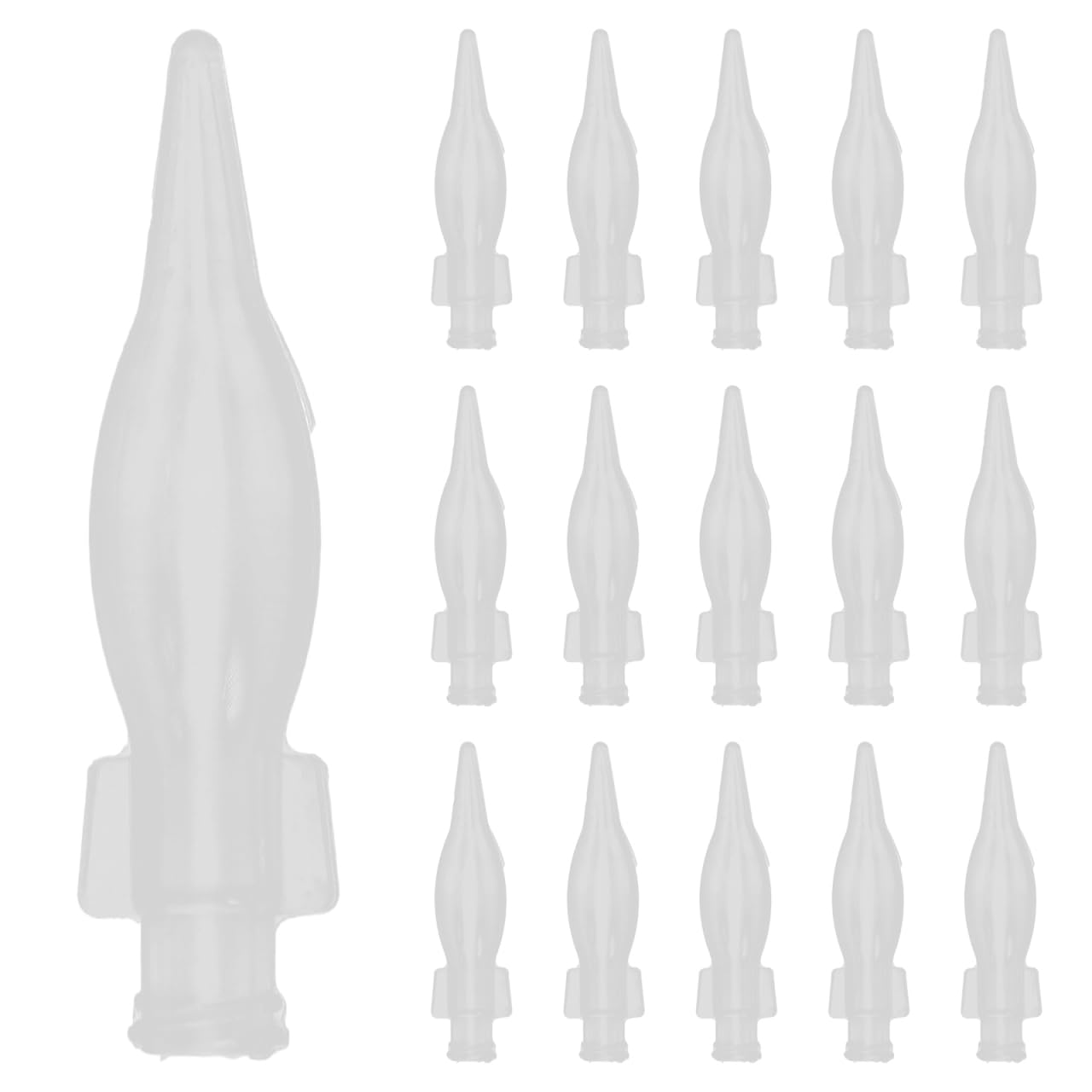 Mikikit Kitten Feeding Nipples Set 20Pcs Silicone Nursing Supplies for Newborn Kittens and Puppies Pet Feeding Pacifiers for Comfortable and Easy Feeding