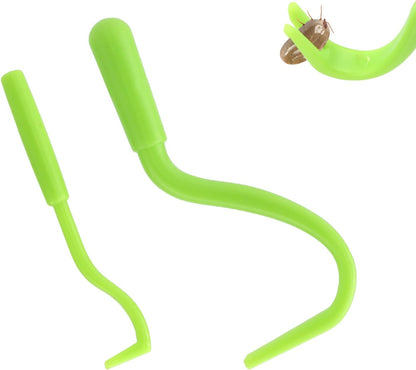 BOXOB 2pcs Tick Removal Tool, 2 Sizes Safe & Easy Plastic Remover Kit Painless Tick Puller Twister Tweezers for Dogs Cats Horses and Humans