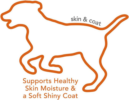 Vet's Best Skin & Coat Dog Supplements - Formulated with Vitamin E and Biotin to Maintain Dogs Healthy Skin and Coat - 50 Chewable Tablets
