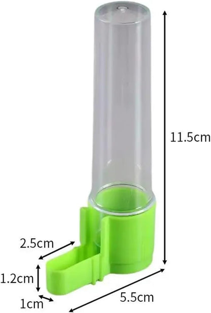Bird Feeder, Automatic Transparent Bird Water Dispenser and Feeder Bottle Anti-Spatter Easy Clean Simple Design Pet Supplies,for Garden(Green)