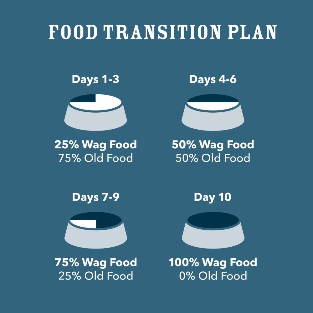 Amazon Brand - Wag Wholesome Grains Dry Dog Food with Salmon and Brown Rice, 30 lb Bag (Pack of 1)