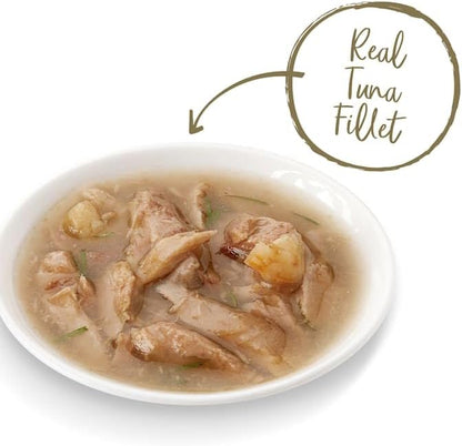 Applaws Natural Tuna Flakes with Shrimp in Gravy Wet Cat Food, 2.12 oz., Case of 18, 18 X 2.12 OZ