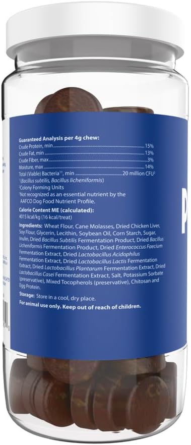 Probios for Dogs Soft Chews, Probiotics for Dogs, Daily Supplement for Gut Health, Digestion & Immune Support, Medium & Large Breeds, 8.46oz (Pack of 2)