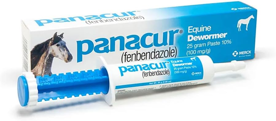 (3 Pack) PANACUR Dewormer Horse Paste 10%, 100mg Each