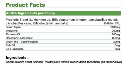 Dog Dental Care Powder - 300g Teeth Cleaning Powder for Dogs with Probiotic, Plaque & Tartar Control with Natural Enzymes, Fresh Breath for Small Medium Large Dogs
