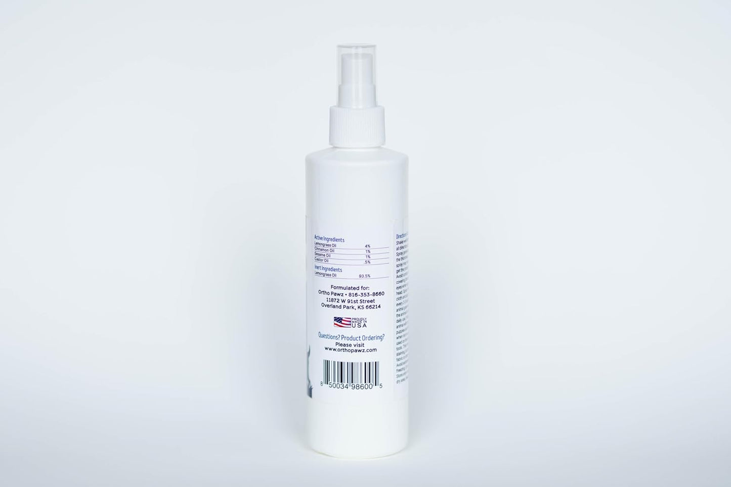 Flea & Tick Spray 8oz – All-Natural Citrus Oil Formula – Safe for Dogs, Cats, Puppies & Kittens – Protects Against Fleas, Ticks, Mosquitoes & Mites – Made in USA