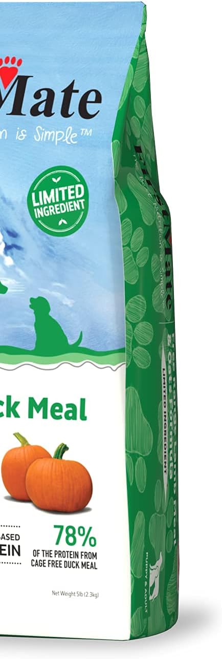 Firstmate, Limited Ingredient Cage-Free Duck Meal & Pumpkin Formula Dry Dog Food, 5 lb