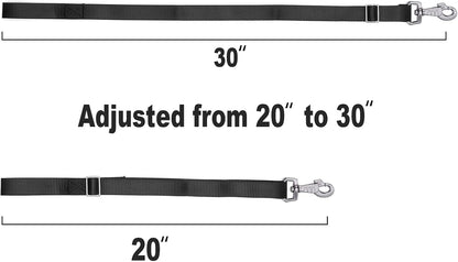 Rosemarie Horse Bucket Strap Hangers,Horse Suppliers Adjustable Nylon Straps up to 700 lbs for Hay Nets, Water Buckets,Hanging-Pratical and Easy Use(4 Pack) (Black)