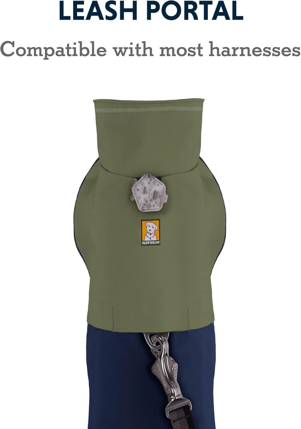 Ruffwear, Sun Shower Dog Raincoat, All-Weather Jacket, Waterproof, Windproof & Lightweight, Midnight Blue, X-Large