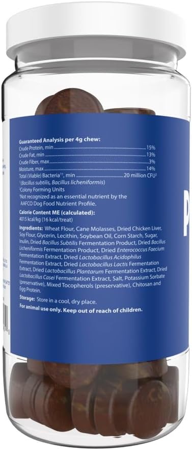 Probios for Dogs Soft Chews, Probiotics for Dogs, Daily Supplement for Gut Health, Digestion & Immune Support, Medium & Large Breeds, 8.46oz