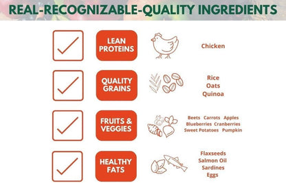 Bench & Field Holistic Natural Adult Dry Dog Food, Chicken Meal and Brown Rice Recipe 6.6 lb Bag (Pack of 1)