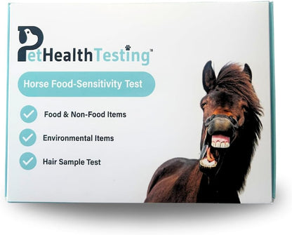 Horse Food Intolerance Test | Sensitivity Food Test Kit | Suitable for All Ages and Breeds | Easy to Use | Non-Invasive Fur Sample | 300 Item Test | Results Report in 3 Days | U.S Based Testing