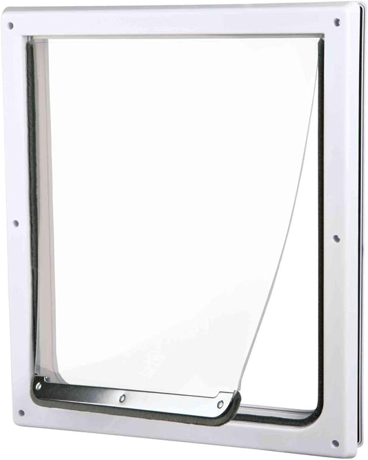 Trixie Pet Products 2-Way Locking Dog Door, Medium to X-Large Dogs, White