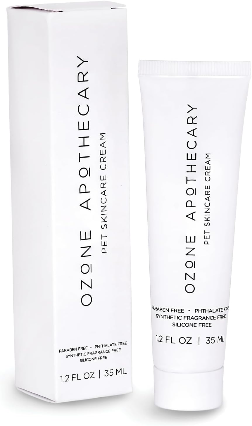 Pet Skin Cream Ozone Oil Infused Skincare Antibiotic-Free (Previously Pet Liniment 10%) Safe for Cats Dogs and All Pets