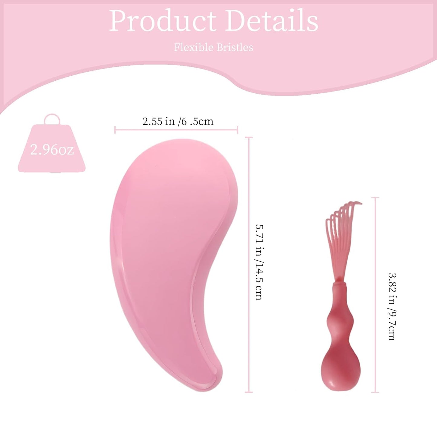 Stainless Steel Dog Eye Comb and Comma-Shaped Small Dog Brush and Cleaning Comb