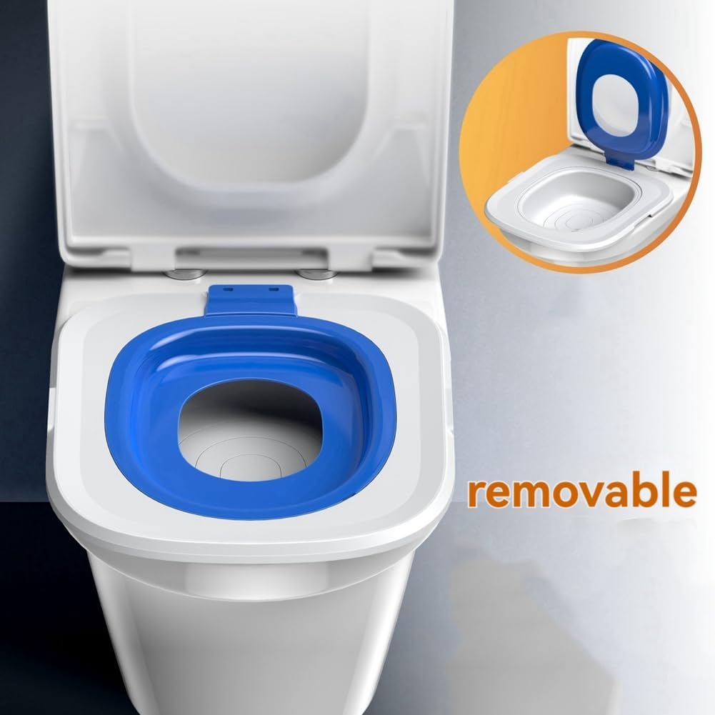 Cat Toilet Training Kit, Universal Reusable Cat Toilet Trainer, Cat Toilet Training Seat Tool for Pet Cleaning Blue