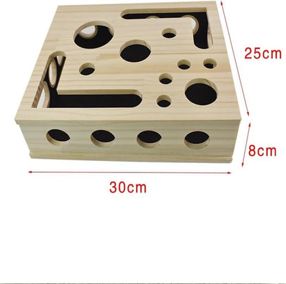 Cat Nail File Box - Cat Scratch Puzzle Enrichment Box, Natural Nail File & Claw Trimmer Alternative, Interactive Toy to Prevent Furniture Scratching, Stress-Free Grooming for Indoor Cats(2pcs)