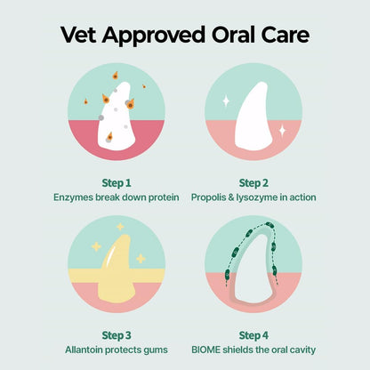 PetO’Dent Enzymatic Toothpaste for Dogs, Freshens Breath & Cleans Teeth, Reduces Plaque & Tartar, Safe for Puppies with No Artificial Ingredients, Oral Biome, Gum Care, 2.47 oz