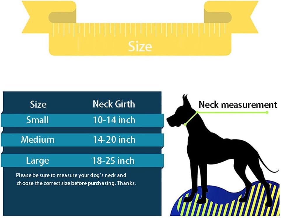 Green Martingale Collar for Dogs, No Pull Dog Choker Collar for Dogs No Slip Training Collars for Small Medium Large Dog, S