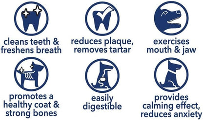 Pet Factory CareChewz Collagen 9" Rovers Dog Chew Treats - Natural Flavor, 6 Count/1 Pack