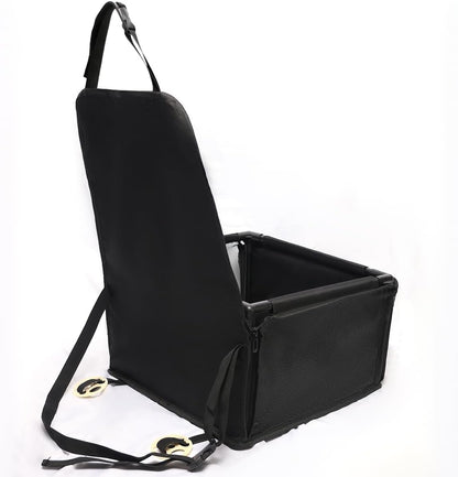 Dog Car Seats for Small Dogs,Pet Booster Seat with ，Frame Walls Extra Stable Waterproof Dog Box Car for Back and Front Seat,for Pet Up to 15 lbs